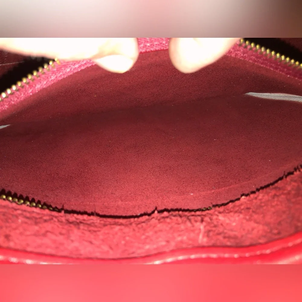 Vintage Coach Red Leather Ergo Small Flap #9034 with Hangtag in Great Condition - Picture 11 of 13
